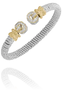 Vahan - 14K Gold & Sterling Silver, Diamond Bracelet