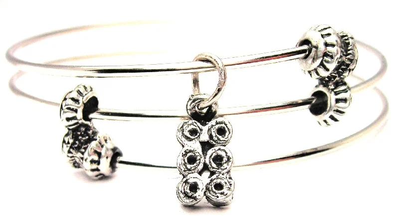 California Rolls Triple Style Expandable Bangle Bracelet