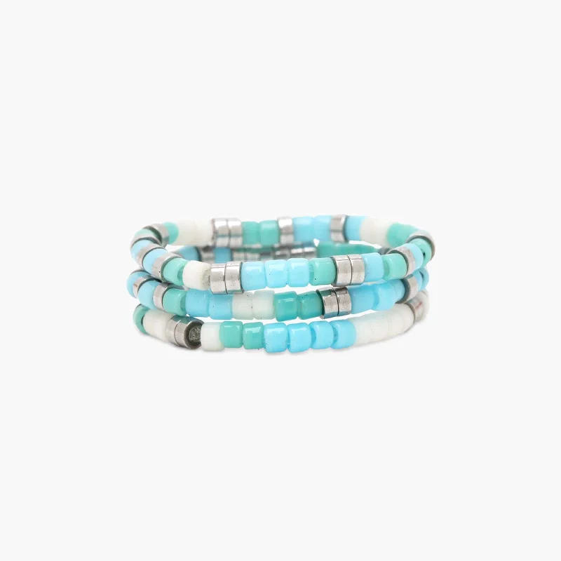 Seafoam Dream Stretch Ring Set of 3