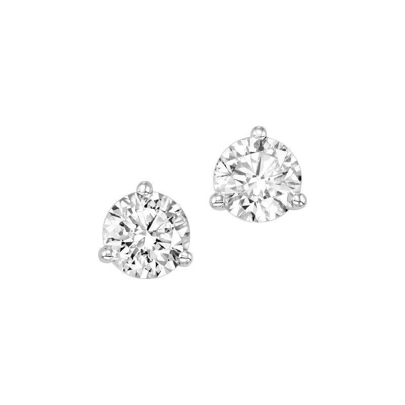 Lab Grown Diamond Martini-Set Diamond Stud Earrings - 1.50 ctw