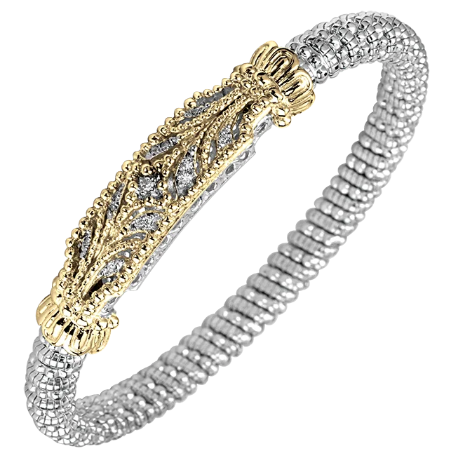 Vahan - 14K Gold & Sterling Silver Diamond Bracelet