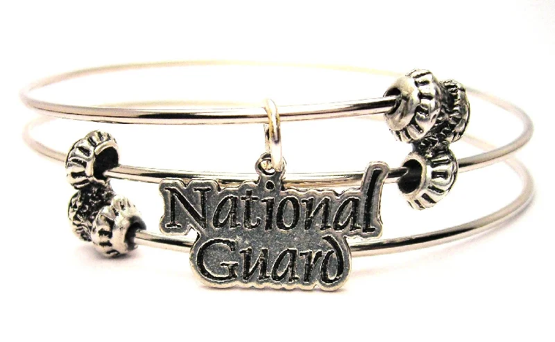 National Guard Triple Style Expandable Bangle Bracelet