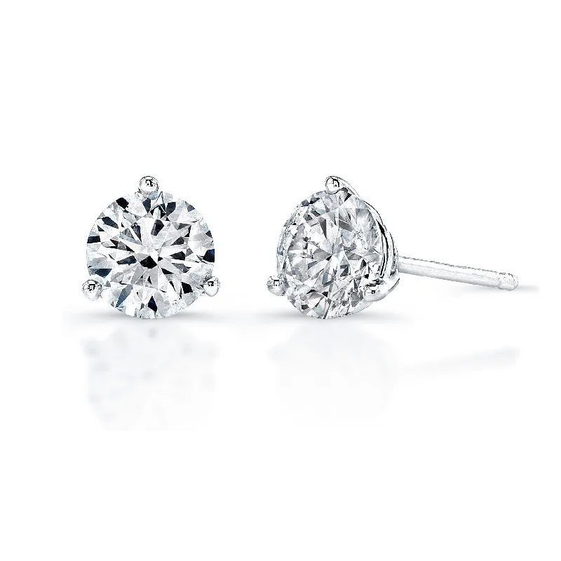 Martini Set Diamond Stud Earrings- 0.50 ctw.