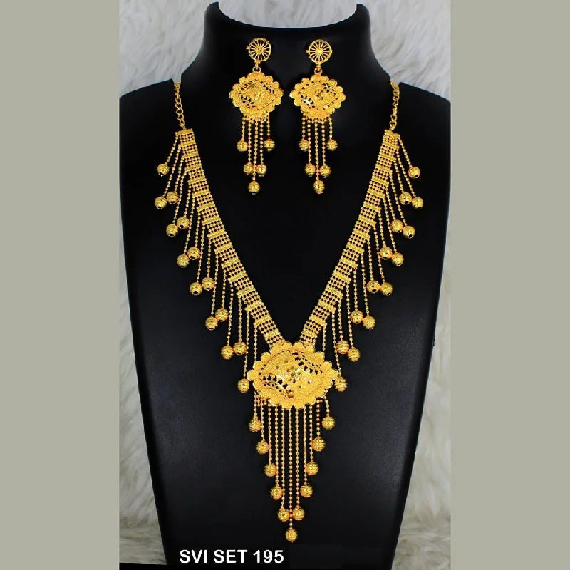 Mahavir Forming Gold Necklace Set  - SVI SET 195