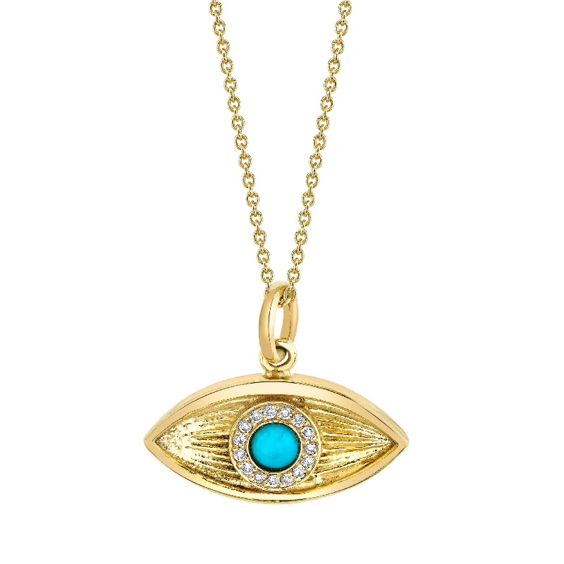 Evil Eye Necklace - Pave