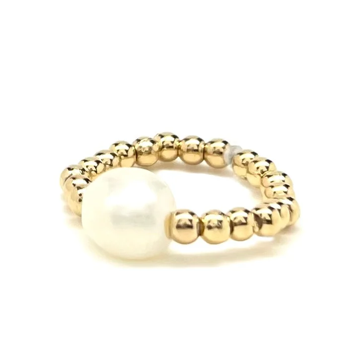 BAROQUE PEARL BEAD RING