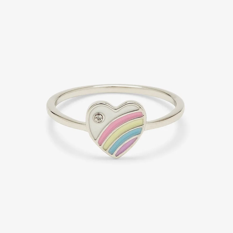 Pastel Vintage Heart Ring