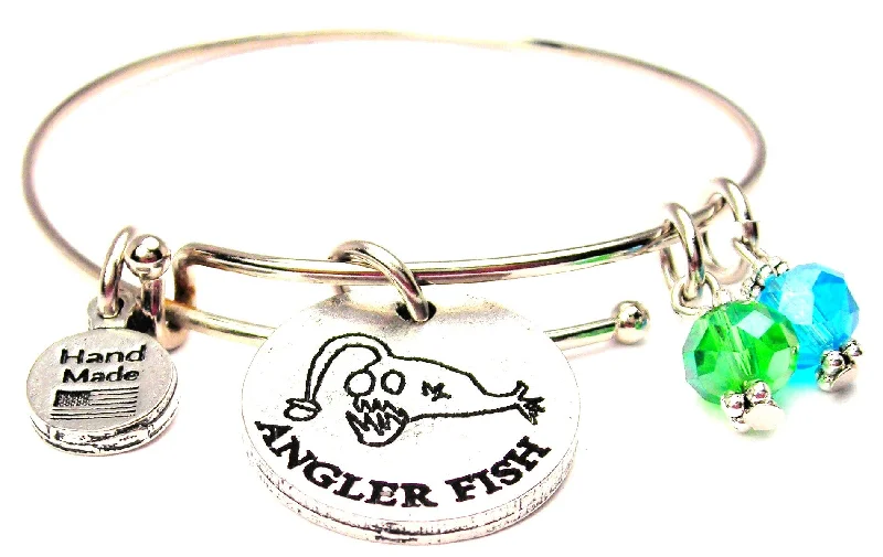 Xavier's Fish Tank Item Angler Fish Expandable Bangle Bracelet