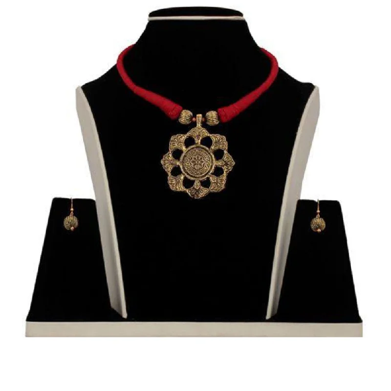 Manmayee Exports Dokra and Terracotta Necklace Set