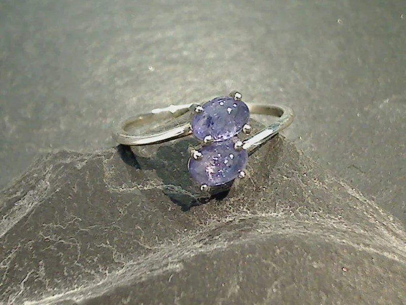 Size 8 Tanzanite, Sterling Silver Ring