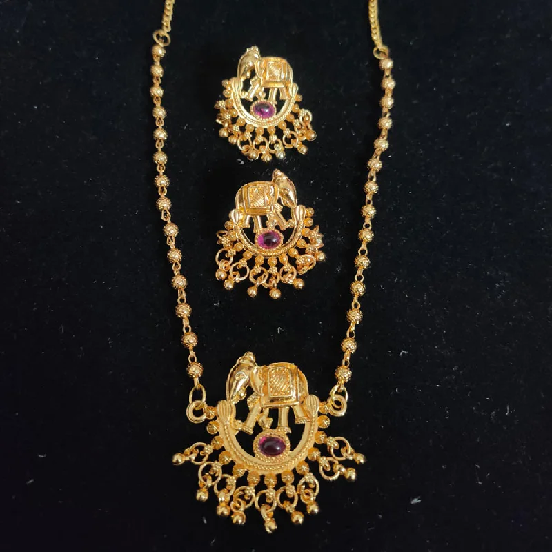 Lalita Creation Gold Plated  Necklace Set