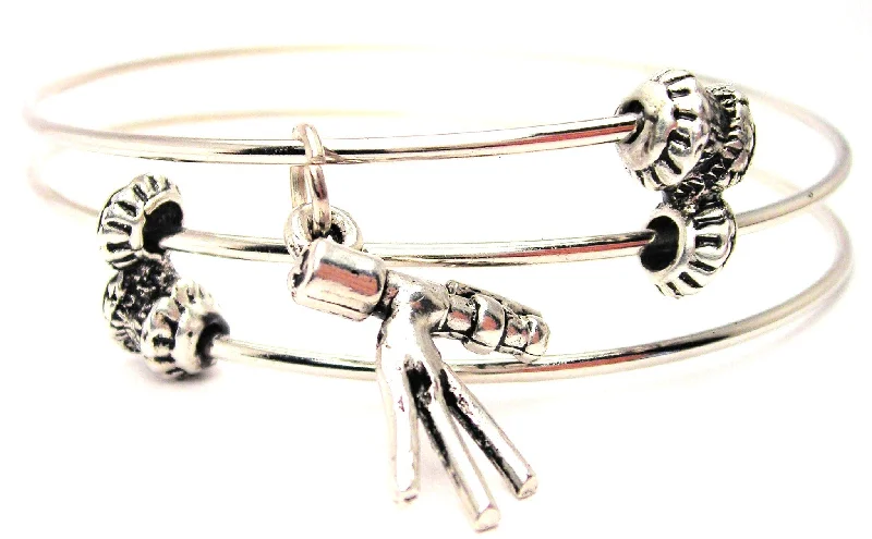 Telescope Triple Style Expandable Bangle Bracelet