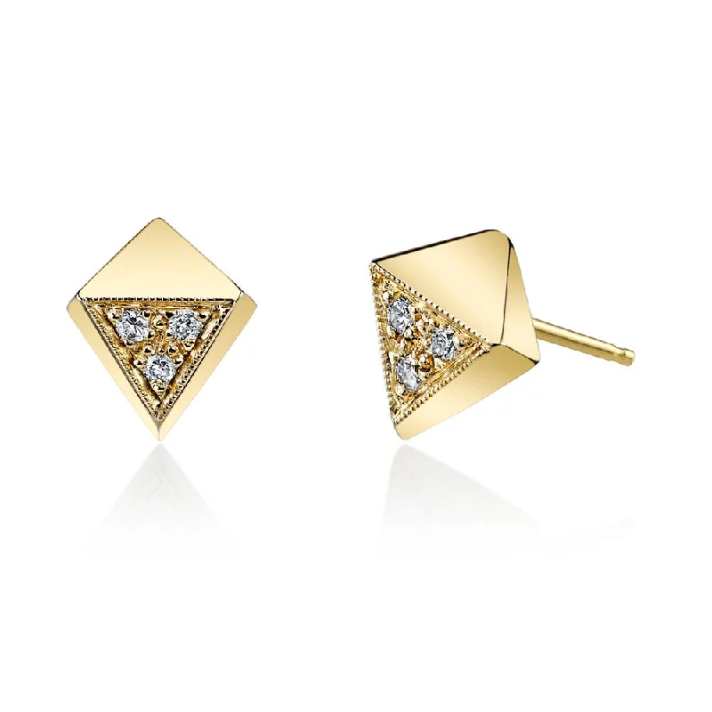 Pave Polyhedron Studs