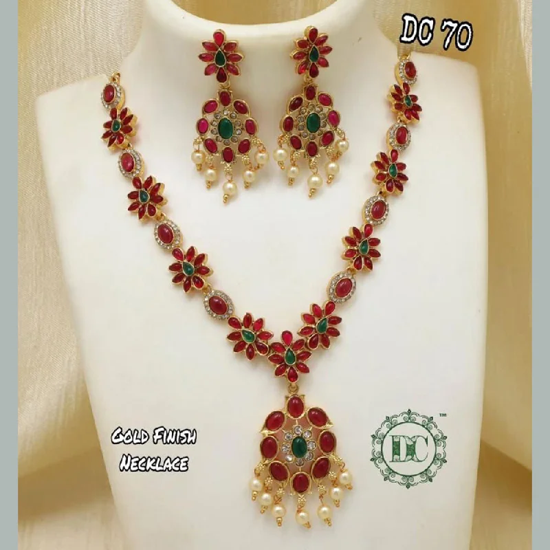 Diksha Collection Gold Plated Necklace Set