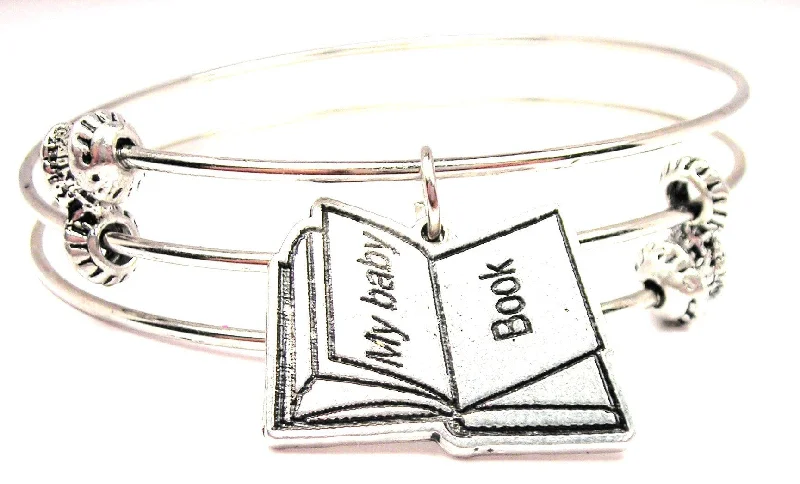 My Baby Book Triple Style Expandable Bangle Bracelet