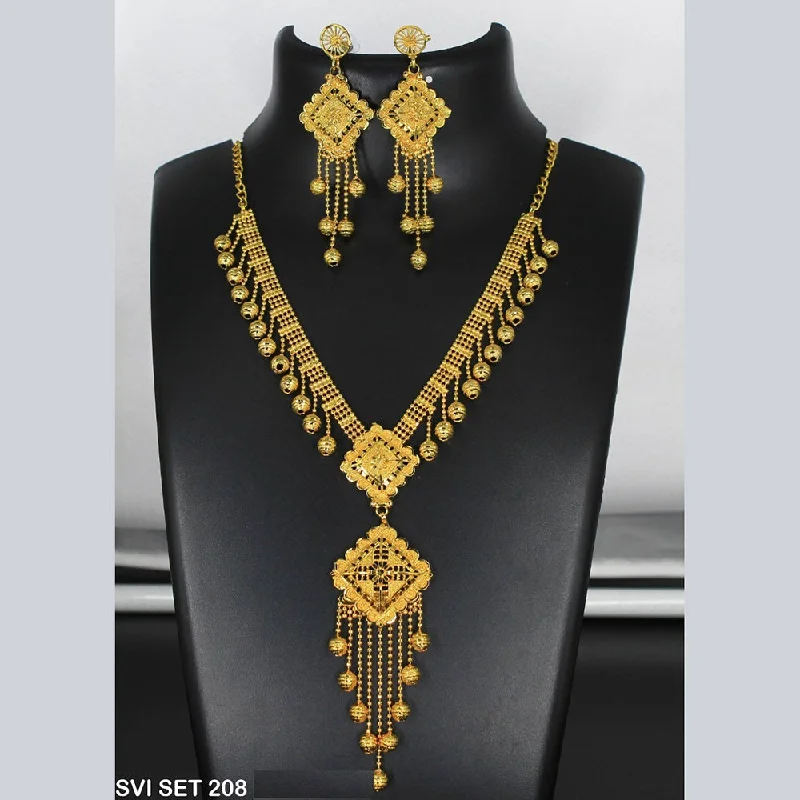 Mahavir Forming Gold Necklace Set  - SVI SET 208