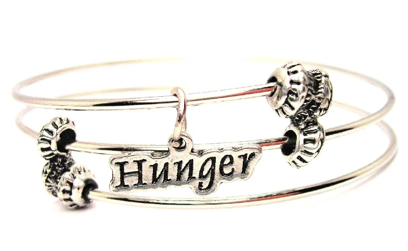 Hunger Triple Style Expandable Bangle Bracelet