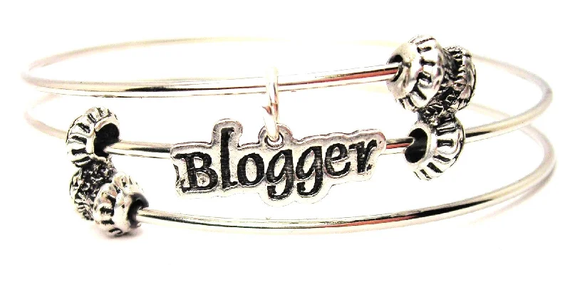 Blogger Triple Style Expandable Bangle Bracelet