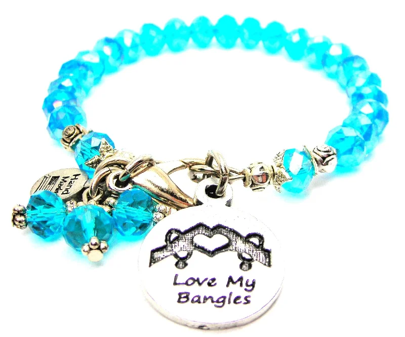 Love My Bangles Splash Of Color Crystal Bracelet