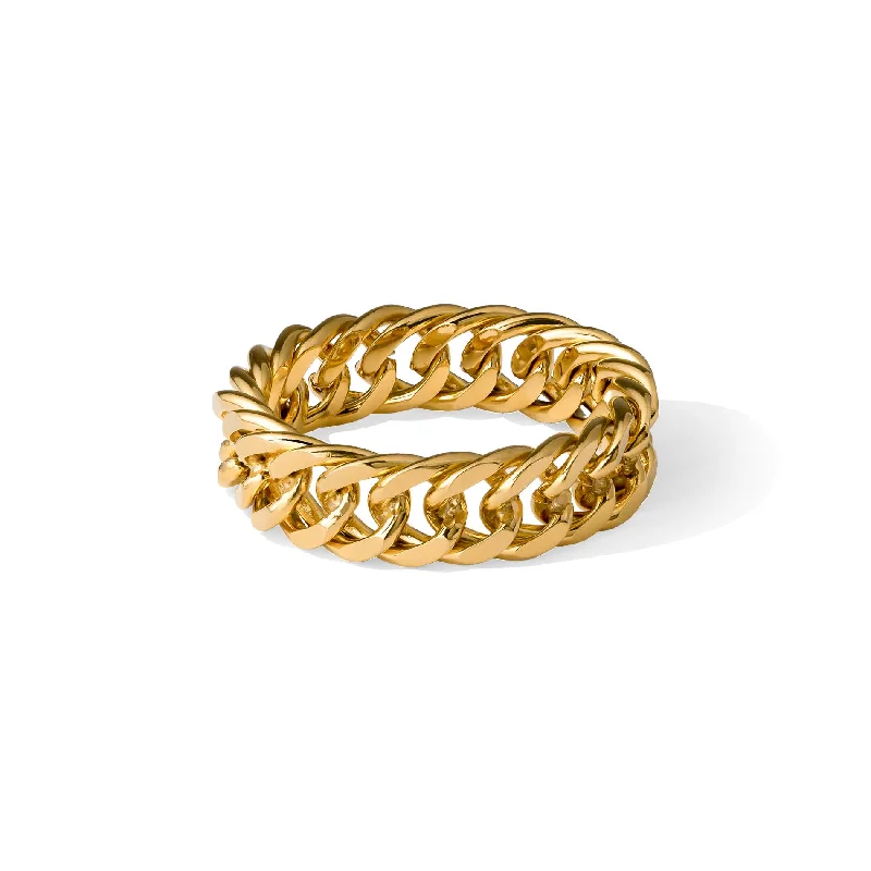 Chain ring gold