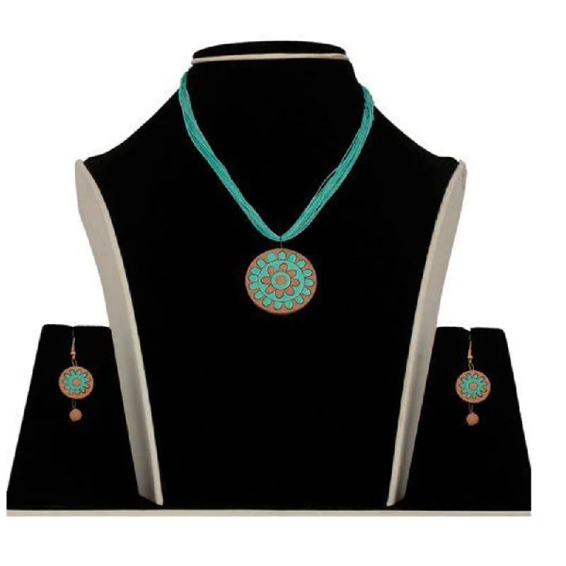 Manmayee Exports Dokra and Terracotta Necklace Set