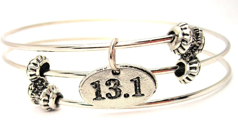 13.1 Marathon Triple Style Expandable Bangle Bracelet