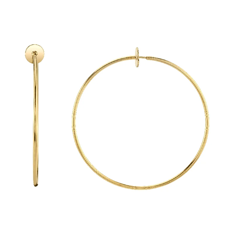 Disc Hoop Earrings