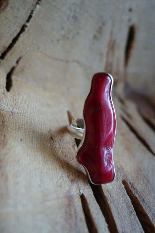 Size 6.5 Sterling Silver with Natural Stone Ring